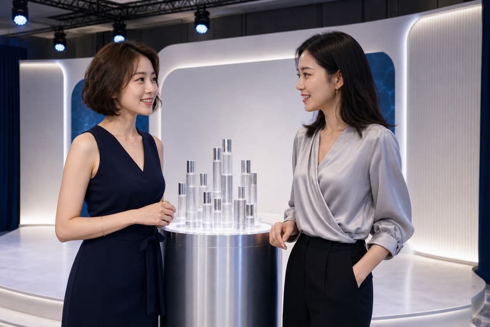 搜尋結果中兩位活動來賓交談,不含參考人物