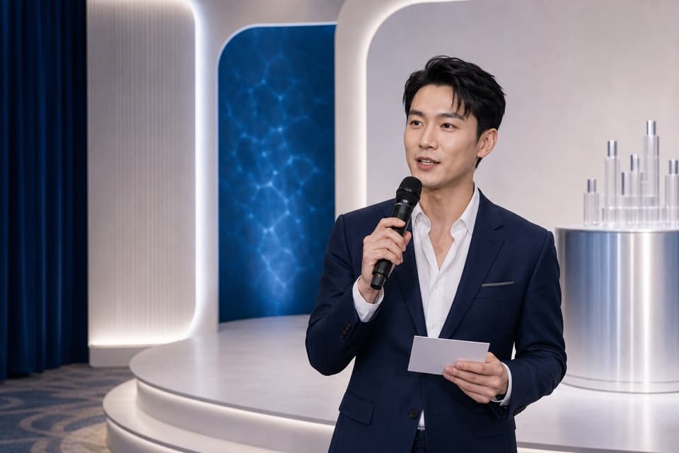搜尋結果中活動主持人在舞台旁發言,不含參考人物